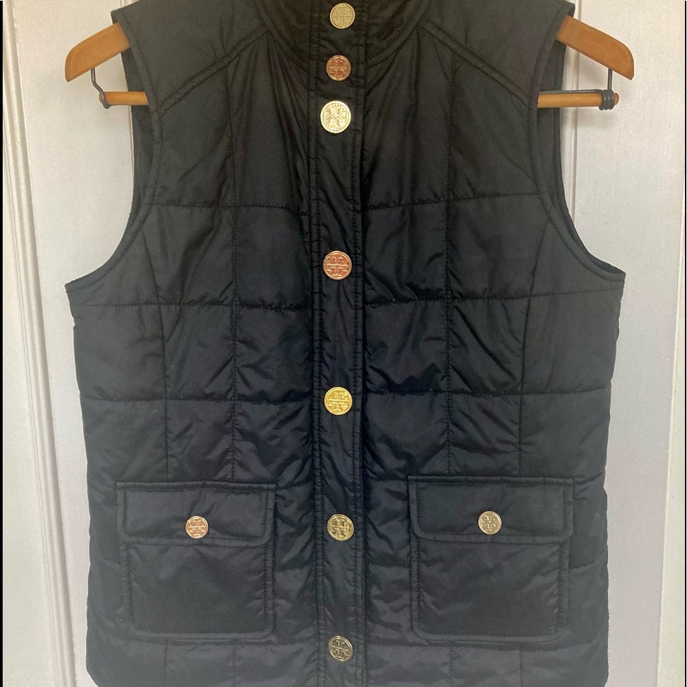 Quilted, black, Tory Burch vest. No stains or rips. Pet and smoke free home